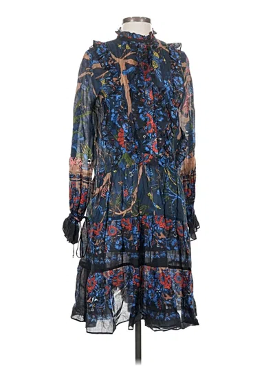 Pre-owned Warm Casual Dress In Blue