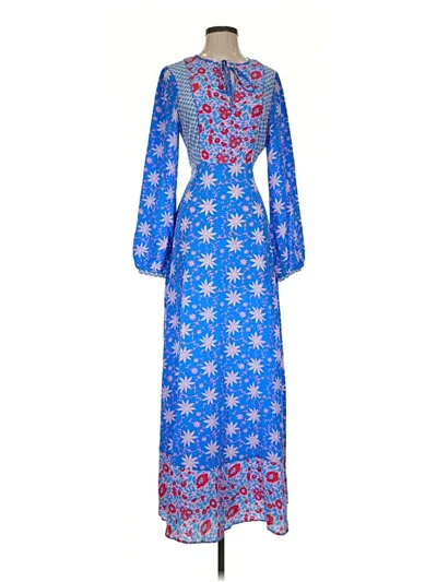 Pre-owned Warm Casual Dress In Blue