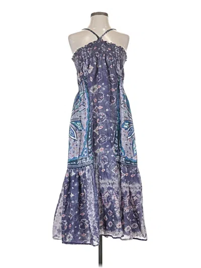 Pre-owned Warm Casual Dress In Blue