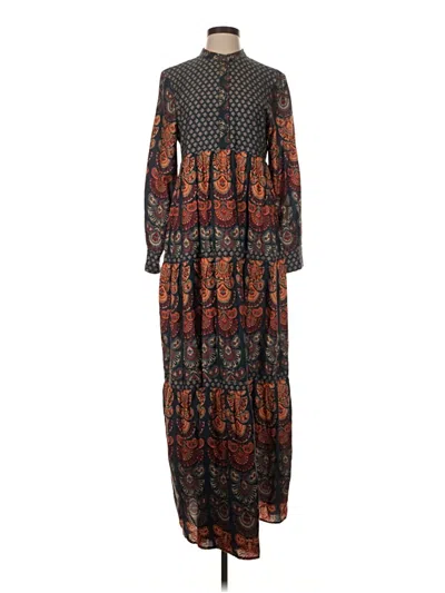 Pre-owned Warm Casual Dress In Brown