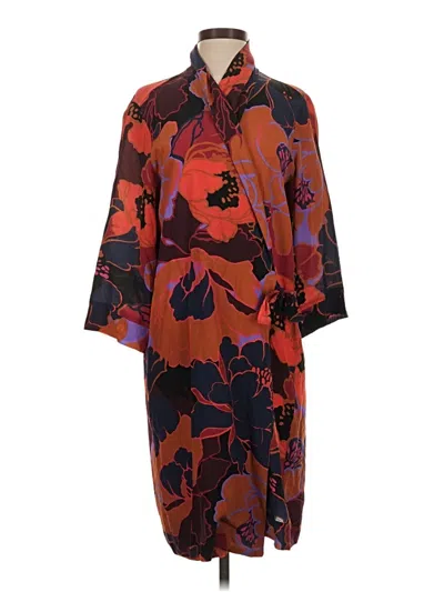 Pre-owned Warm Casual Dress In Brown