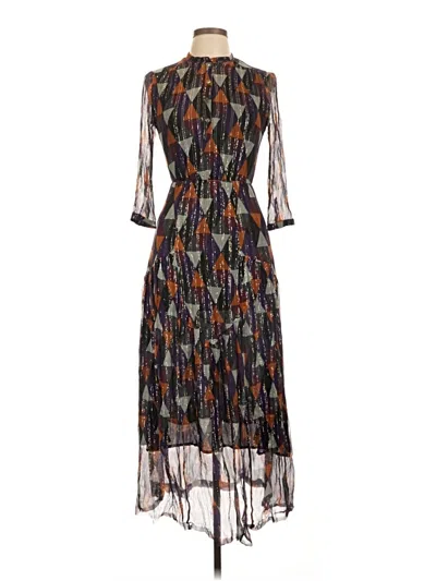 Pre-owned Warm Casual Dress In Brown