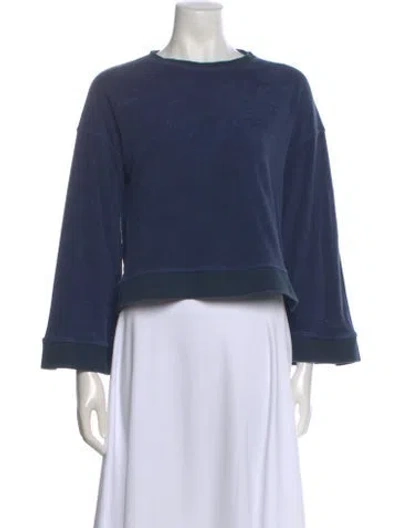 Pre-owned Warm Crew Neck Long Sleeve Sweatshirt In Black