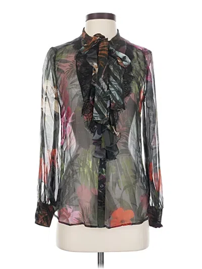 Pre-owned Warm Long Sleeve Blouse In Black