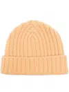 Warm-me Chunky-knit Cashmere Beanie In Yellow
