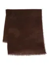 Warm-me Kaschmirschal Mit Ausgefransten Kanten In Brown