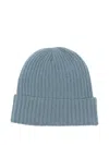 Warm-me Gerippte Beanie Aus Kaschmir In Blue