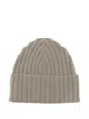 Warm-me Gerippte Beanie Aus Kaschmir In Gray