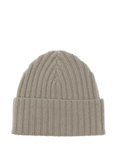 Warm-me Gerippte Beanie Aus Kaschmir In Gray