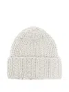 Warm-me Gerippte Beanie Aus Kaschmir In White