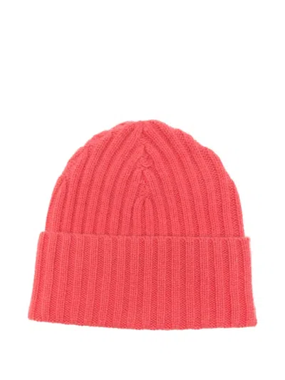 Warm-me Gerippte Beanie Aus Kaschmir In Pink