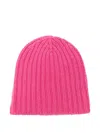 Warm-me Gerippte Kaschmirmütze In Pink