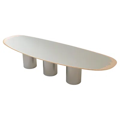 Pre-owned Warm Polished Bronze Stainless Steel Transition Coffee Table Limited Edition In Gold