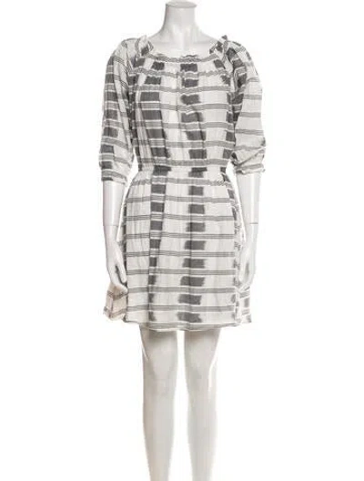 Pre-owned Warm Printed Mini Dress In Gray