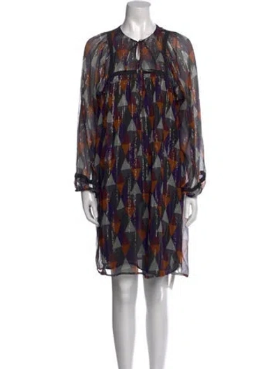 Pre-owned Warm Silk Knee-length Dress