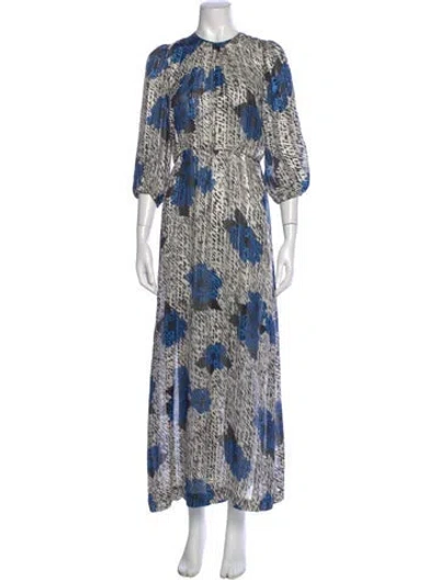 Pre-owned Warm Silk Long Dress