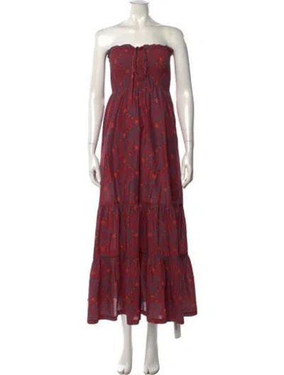 Pre-owned Warm Silk Long Dress In Multi