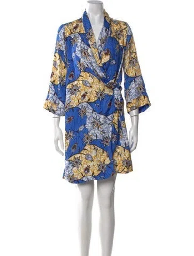 Pre-owned Warm Silk Mini Dress In Blue