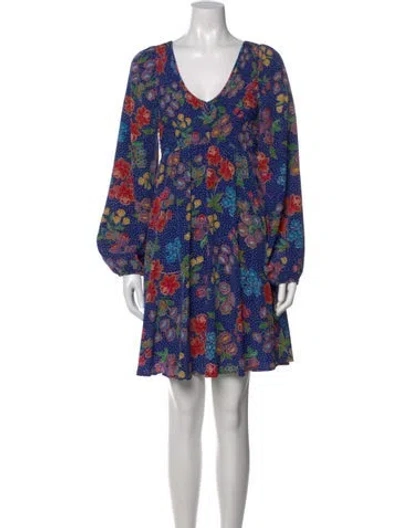 Pre-owned Warm Silk Mini Dress In Blue
