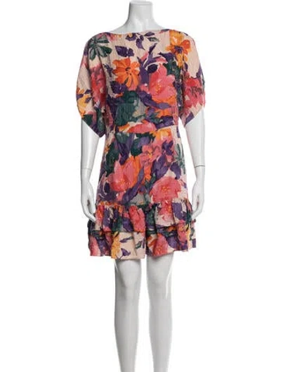 Pre-owned Warm Silk Mini Dress In Multi
