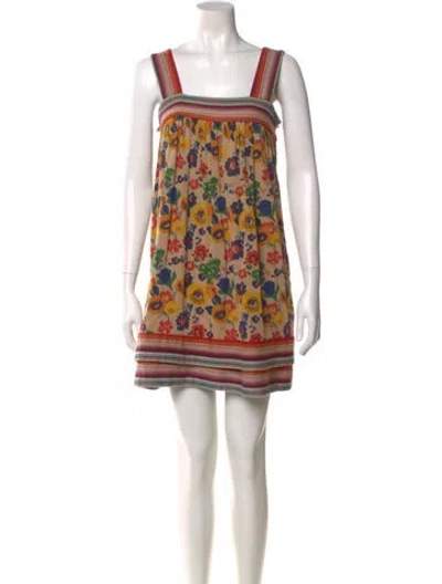 Pre-owned Warm Silk Mini Dress In Neutral