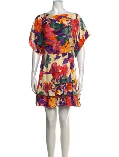 Pre-owned Warm Silk Mini Dress In Neutrals