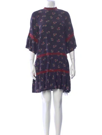 Pre-owned Warm Silk Mini Dress In Purple