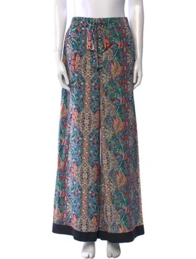 Pre-owned Warm Silk Wide Leg Pants In Blue