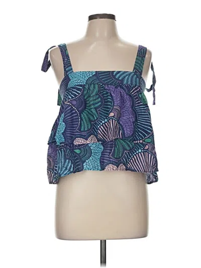 Pre-owned Warm Sleeveless Blouse In Blue