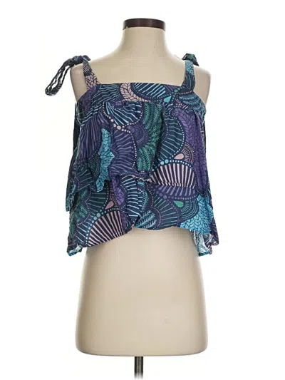 Pre-owned Warm Sleeveless Blouse In Blue