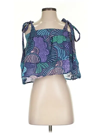 Pre-owned Warm Sleeveless Blouse In Blue
