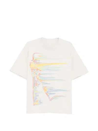 Warman Cotton Printed T-shirt In Neutral