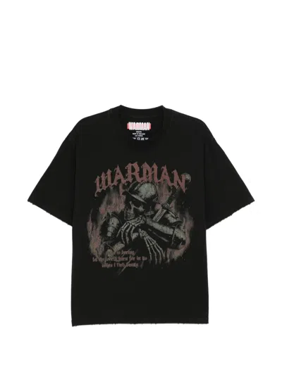Warman Graphic-print T-shirt In Black