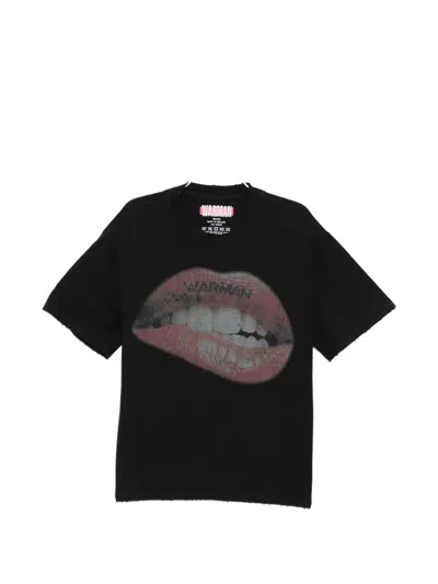 Warman Graphic Printed T-shirt In Black