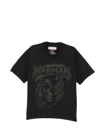Warman Skull Graphic T-shirt In Black