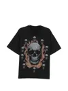 Warman Skull Printed T-shirt In Black