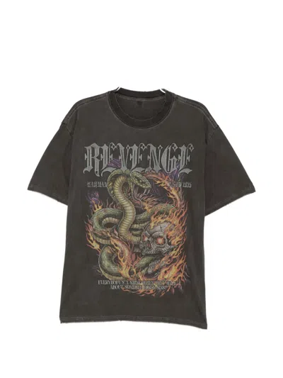 Warman Snake Graphic T-shirt In Gray