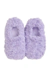 Warmies Curly Plush Slippers In Purple