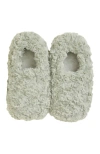 Warmies Curly Plush Slippers In Sage Green