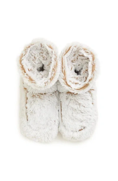 Warmies Marshmallow Plush Booties In Marshmallow Beige