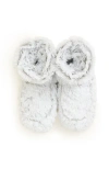 Warmies Marshmallow Plush Booties In Marshmallow Gray