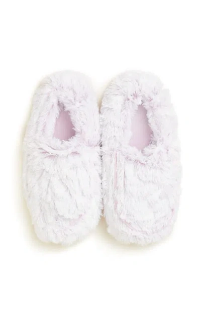 Warmies Marshmallow Plush Slippers In Marshmallow Lavender
