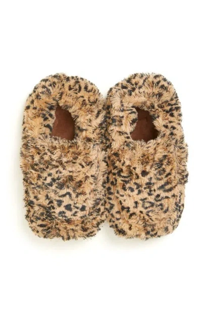 Warmies Plush Slippers In Leopard