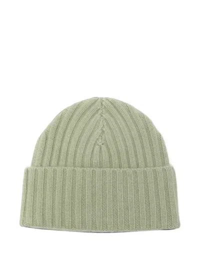 Warm-me Poppeye Ribbed-knit Beanie Hat In Green