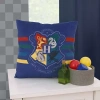 Warner Bros Harry Potter Square Throw Pillow In Blue