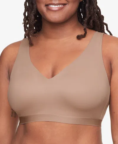 Warner's Warners Cloud 9 Super Soft, Smooth Invisible Look Wireless Lightly Lined Comfort Bra Rm1041a In Toasted Almond