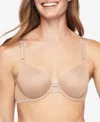 Warner's Warners No Side Effects Underarm And Back-smoothing Underwire Lightly Lined T-shirt Bra Ra3081a In Toasted Almond