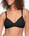 Warner's Warners Cloud 9 Super Soft Wireless Lightly Lined Comfort Bra 1269 In Black