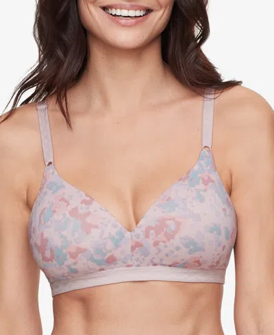 Warner's Cloud 9 Super Soft Wireless Lightly Lined Comfort Bra 1269 In Multi