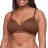 Warner's Cloud 9 Super Soft Wireless Lightly Lined Comfort Bra 1269 In Brown